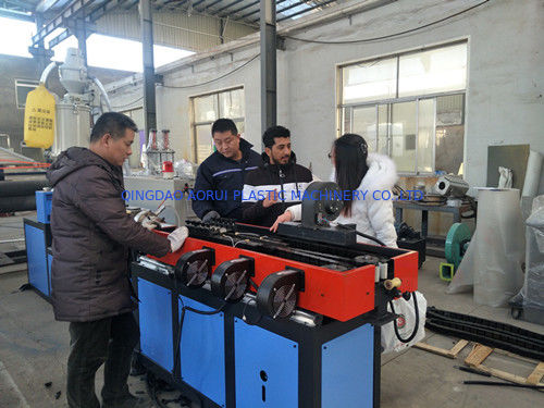Latest company news about مشتری از یمن برای پذیرش خط تولید لوله های راه راه PE
