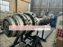 خط توليد لوله هاي 16mm تا 630mm HDPE ، خط توليد لوله هاي پلاستيکي تک پیچ