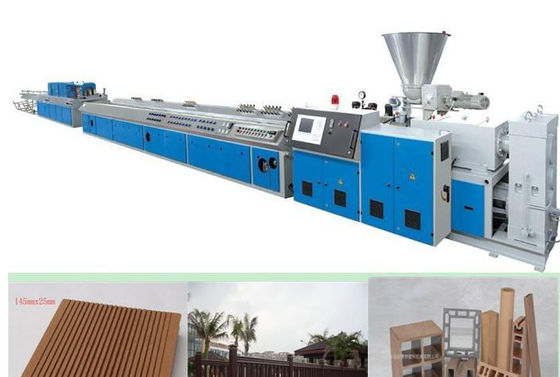 قیمت خوب WPC پنجره پلاستیک اکستروژن خط ، خط تولید پلاستیک WPC پلاستیک آنلاین