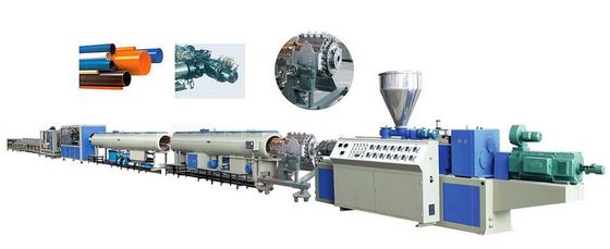 قیمت خوب دستگاه اکسترودر پیچ دوقلوی PVC ، خط تولید لوله PVC برای زهکشی آنلاین