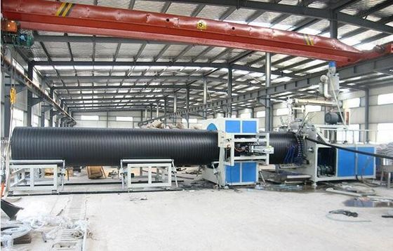 قیمت خوب خط اکستروژن اتوماتیک لوله های پلاستیکی ، خط تولید لوله های Sprial Hdpe ، سر و صدای کم آنلاین