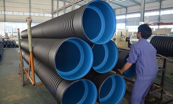 قیمت خوب دستگاه اکستروژن پلاستیک با مقاومت در برابر حرارت خط تولید لوله های موجدار دو جداره HDPE آنلاین