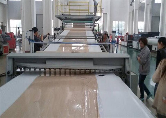 قیمت خوب دو صفحه اکسترودر PVC پلاستیک اکسترودر خط تولید سنگ مرمر مصنوعی آنلاین