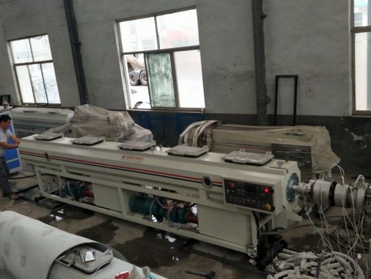 قیمت خوب دستگاه اکستروژن لوله دو پیچ پلاستیکی / دستگاه ساخت لوله آبرسانی PVC آنلاین