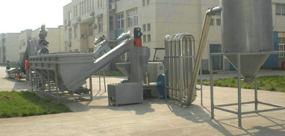 قیمت خوب دستگاه گرانول بازیافت پلاستیک ، ماشین لباسشویی بطری 50HZ PET آنلاین