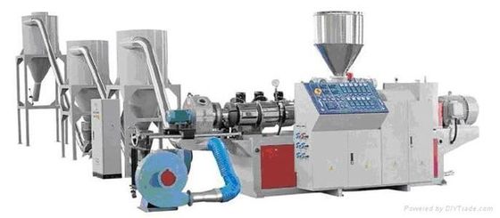 قیمت خوب دستگاه قرص پلاستیکی دو برش داغ پیچ 60KW برای PVC آنلاین