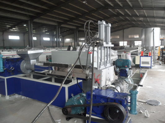 قیمت خوب اکسترودر تک پیچ گرانول بازیافتی دو مرحله ای ، دستگاه گلوله های بطری بطری آنلاین